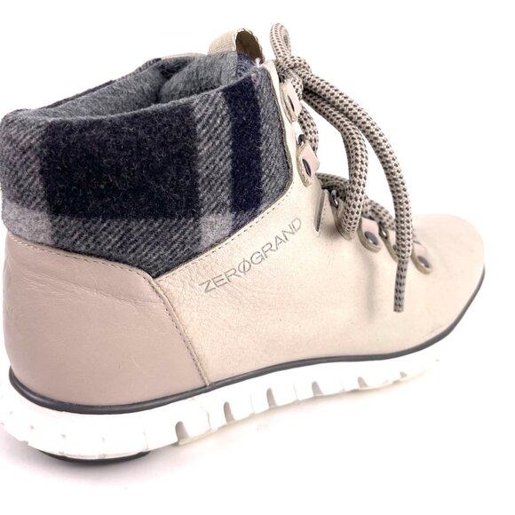 Cole Haan Womens Zerogrand Explorer Leather Walking Boots Ivory Size 5.5B - Picture 6 of 10